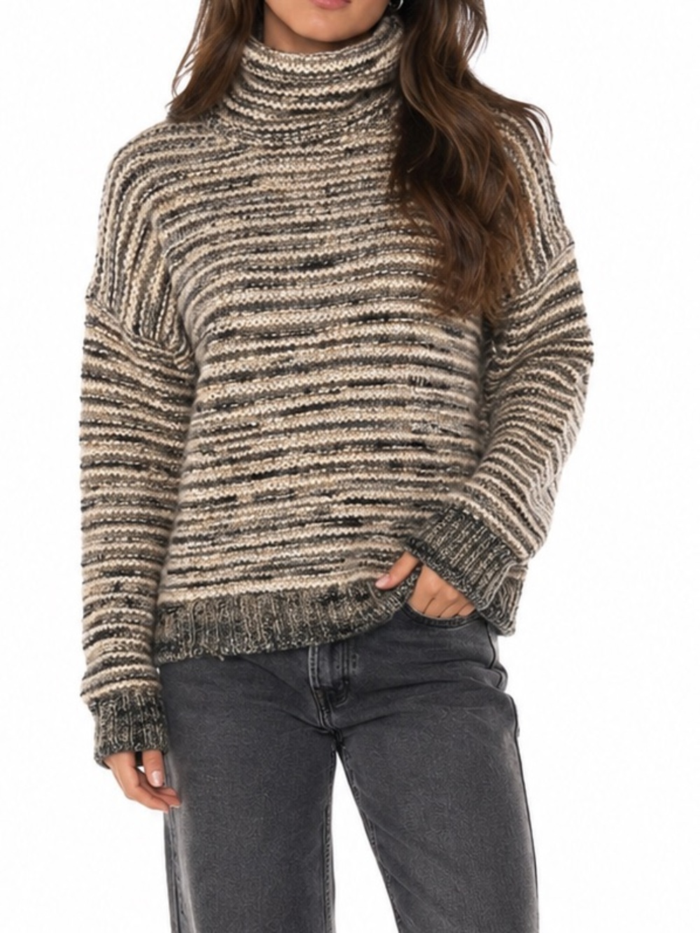 Elsamanda Made in Italy Premium Wool Alpaca
Blend Knit Sweater